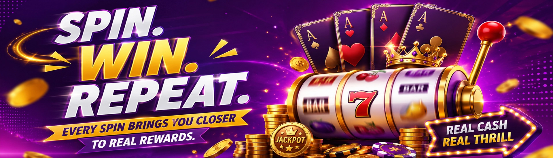LuckyCardSpin welcome bonus promotional banner